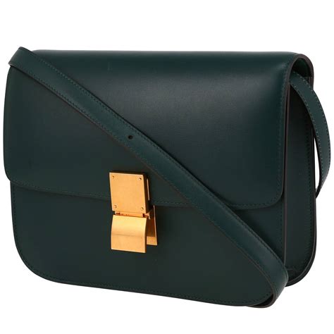 celine classic box bag green|celine classic box bag discontinued.